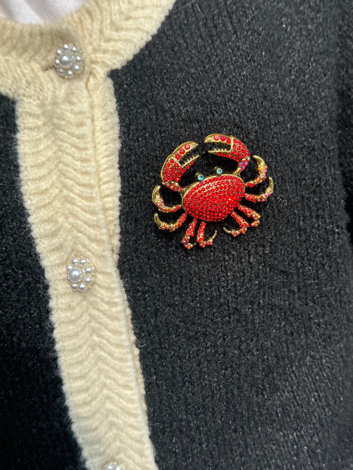 Krab Broche Rood